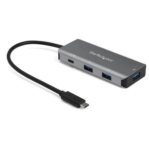 StarTech.com 4 Port USB C Hub (10Gbps) to 3x USB-A & 1x USB-C - 100W Power Delivery Passthrough Charging - Portable USB 3.1 Gen 2/USB 3.2 Gen 2 Type C Laptop Adapter - Works w/ TB3~4 Port USB C Hub (10Gbps) to 3x USB-A & 1x USB-C - 100W Power Deliver