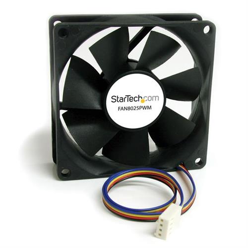StarTech.com 80x25mm Computer Case Fan with PWM Pulse Width Modulation Connector