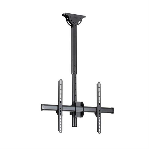 StarTech.com TV Ceiling Mount - Full-Motion Universal Hanging Single Screen Mount with Adjustable Telescopic Short Pole - Tilt / Swivel - VESA Bracket for 32-75" Displays