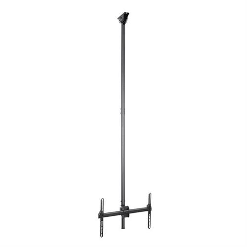 StarTech.com TV Ceiling Mount - Full-Motion Universal Hanging Single Screen Mount with Adjustable Telescopic Long Pole - Tilt / Swivel - VESA Bracket for 32-75" Displays