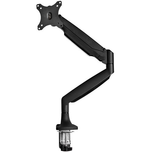 StarTech.com Desk Mount Monitor Arm - Heavy Duty Ergonomic VESA Monitor Arm - Single 9kg Display - Full Motion Height Adjustable Articulating - Aluminum - C-Clamp/Grommet- Black