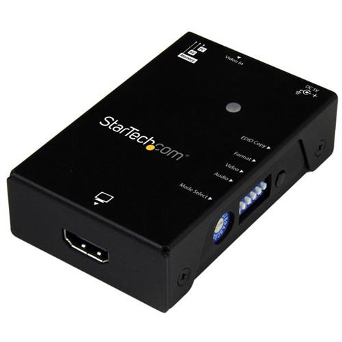 StarTech.com HDMI to VGA Video Adapter Converter with Audio - HD to VGA Monitor 1080p Black 1920 x 1200 pixels 480i 480p 576i 576p 720p 1080i 1080p HDMI VGA AC 115 - 230 V
