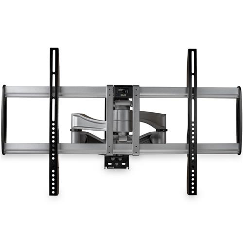 StarTech.com Full Motion TV Wall Mount - Heavy Duty Articulating TV Wall Mount Bracket for 32" to 75" (165lb/75kg) VESA Display - Universal Adjustable Tilt/Swivel Flat Screen Arm - Silver 150 x 100 mm 800 x 500 mm -15 - 15 -60 - 60 Aluminium