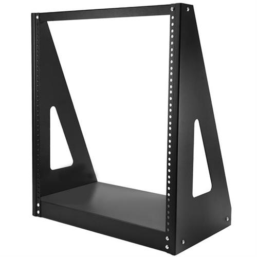 StarTech.com 2-Post 12U Heavy-Duty Desktop Server Rack Small Open Frame 19in Computer Rack Compact Network Rack for AV / Studio / Data / IT Equipment TAA Compliant - Free Standing Two-Post Home/Office Rack