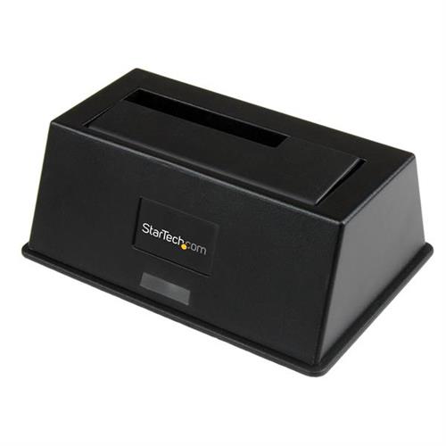 StarTech.com Single Bay USB 3.0 to SATA Hard Drive Docking Station USB 3.0 (5 Gbps) Hard Drive Dock External 2.5/3.5" SATA I/II/III HDD/SSD Docking Station Top-Loading Hard Drive Bay