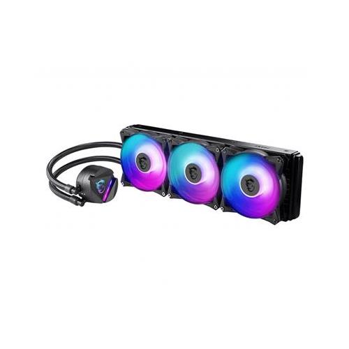 MSI MAG CORELIQUID 360R V2 Liquid CPU Cooler '360mm Radiator 3x 120mm ARGB PWM Fan ARGB lighting Center Supported Compatible with Intel and AMD Platforms Latest LGA 1700 ready'