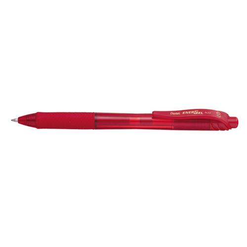 Pentel Energel X Retractable gel pen Red 12 pc(s)