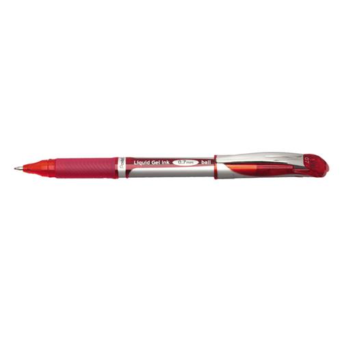 Pentel EnerGel Xm Fine Capped gel pen Red 12 pc(s)