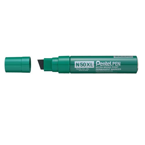 Pentel N50XL permanent marker Chisel tip Green 6 pc(s)