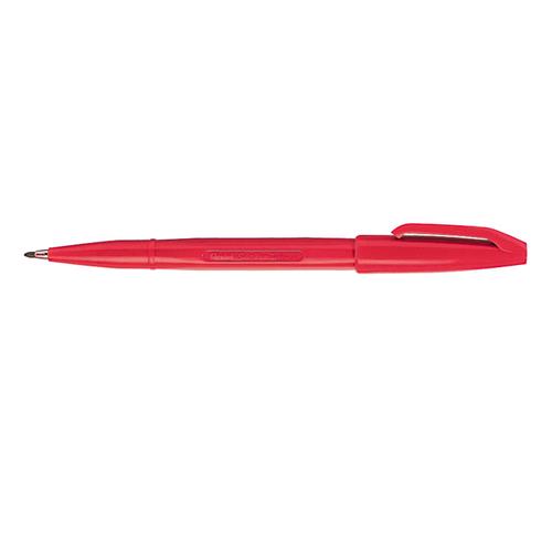 Pentel Sign Pen fineliner Fine Red 12 pc(s)