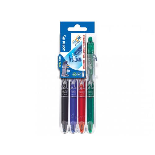 Pilot FriXion Ball Clicker 0.7 Black Blue Green Red