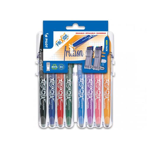 Pilot FriXion Ball Black Blue Green Pink Purple Red 8 pc(s)