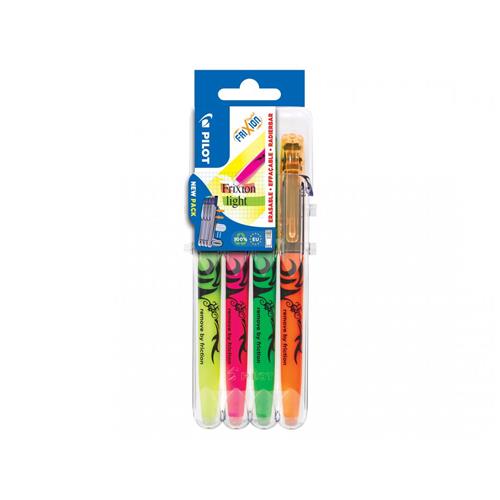 Pilot FriXion Light Green Orange Pink Yellow 4 pc(s)