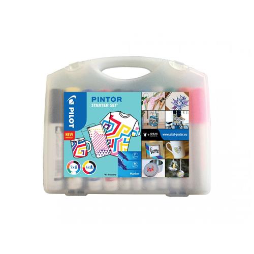 Pilot Pintor Starter Set marker 11 pc(s) Bullet tip Black Blue Green Light Blue Orange Pink Red Violet White Yellow