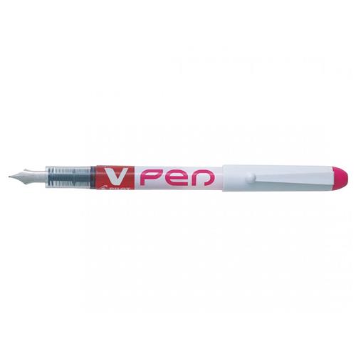 Pilot V-Pen Erasable Disposable Fountain Pen Pink (Pack 12) - 631101209
