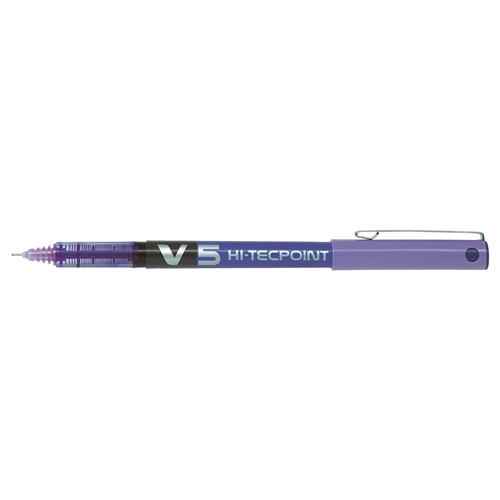 Pilot Hi-Tecpoint V5 Stick pen Purple 12 pc(s)
