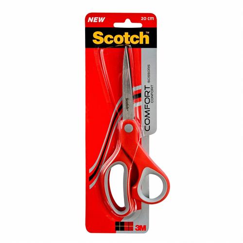 Scotch 1428 stationery/craft scissors Universal Straight cut Grey Red Stainless steel