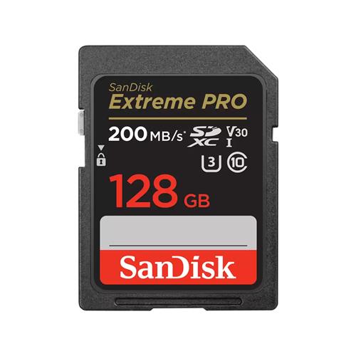 SanDisk Extreme PRO 128 GB SDXC Class 10 UHS-I 200 MB/s 90 MB/s