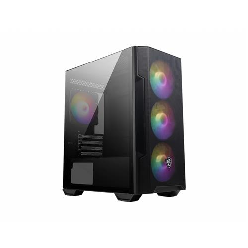 MSI MAG Forge M100R Midi Tower Black Transparent