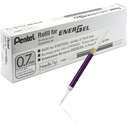 Pentel Refill for Pentel EnerGel Pen 0.7mm Black 3 Refills Per Wallet (Pack 12) LR7-3A