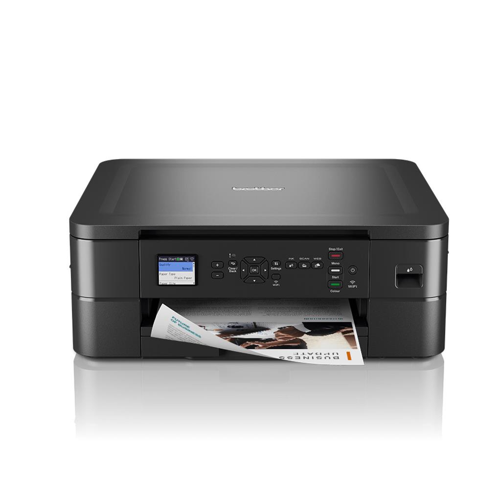 Brother DCP-J1050DW Wireless Colour Inkjet Printer | 3-in 1 (Print/Copy/Scan) | Wi-Fi/USB 2.0/NFC | Photos | Ink Included|UK Plug, Black-image