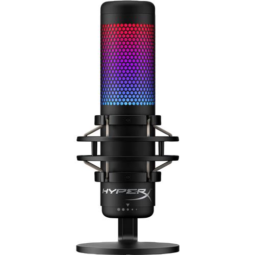 HyperX QuadCast S - USB Microphone (Black-Grey) - RGB Lighting