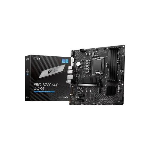 MSI PRO B760M-P DDR4 Intel LGA 1700 Intel Celeron Intel Pentium Gold LGA 1700 DDR4-SDRAM 128 GB