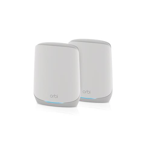 NETGEAR Orbi RBK762S White Internal Mesh system 350 m Tri-band (2.4 GHz / 5 GHz / 5 GHz) Wi-Fi 6 (802.11ax)
