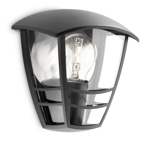 Philips myGarden Creek Wall Light 60W E27 No-bulb