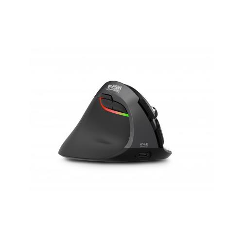 Urban Factory ERGO PRO VERTICAL ERGONOMIC MOUSE WIRELESS 2.4GHz. BLEUTOOTH & WIRED MOUSE - for LEFT Handed