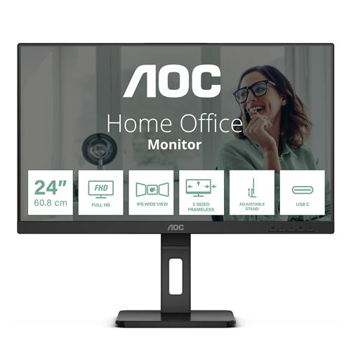 AOC 24P3CV LED display 60.5 cm (23.8") 1920 x 1080 pixels Full HD Black