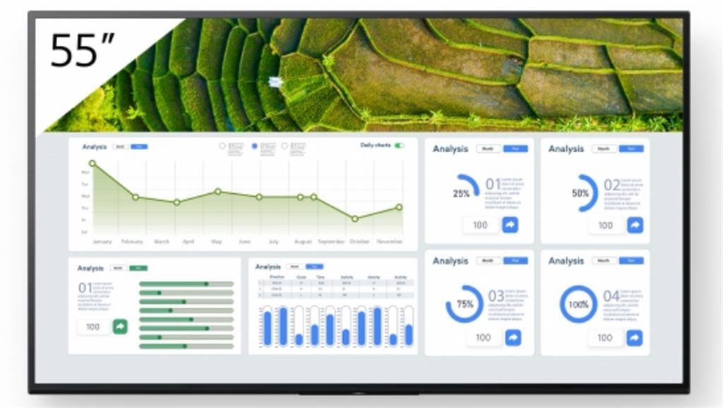 Sony FW-55BZ30L Signage Display Digital Signage Flat Panel 139.7 Cm (5