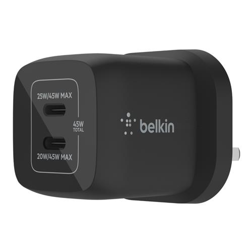 Photos - Charger Belkin WCH011MYBK mobile device  Universal Black AC Fast charging I 