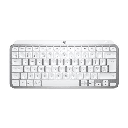Logitech MX Keys Mini Minimalist Wireless Illuminated Keyboard Mini Wireless RF Wireless + Bluetooth Scissor key switch QWERTY Grey