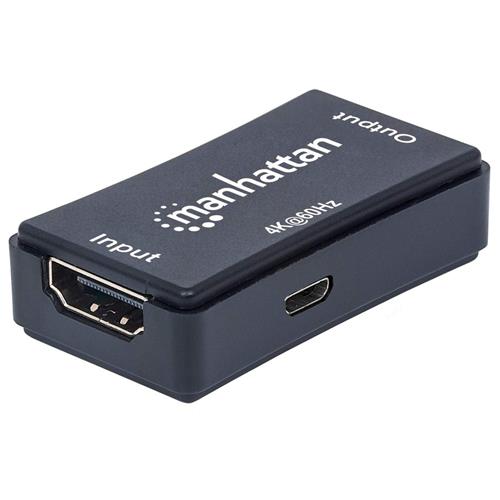 Manhattan HDMI Repeater 4K@60Hz Active Boosts HDMI Signal up to 40