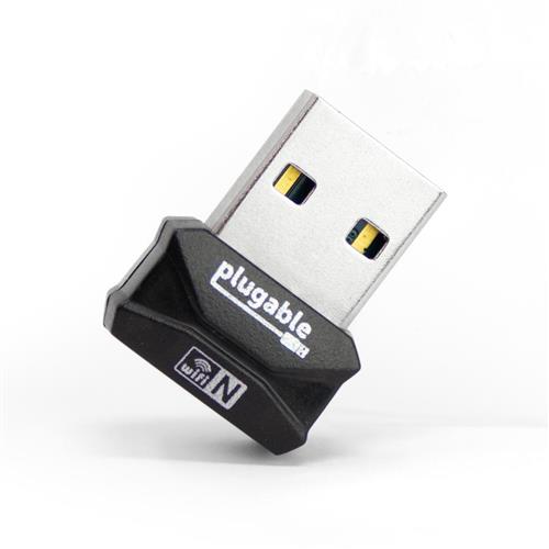 Photos - Wi-Fi Adapter Plugable Technologies USB 2.0 Wireless N 802.11n 150 Mbps Nano WiFi Network Adapter  Driverless(Realtek RTL8188EUS Chipset)