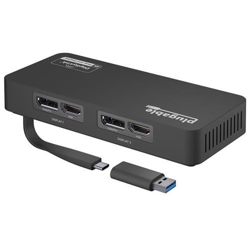 Plugable Technologies 4K DisplayPort and HDMI Dual Monitor Adapter fo