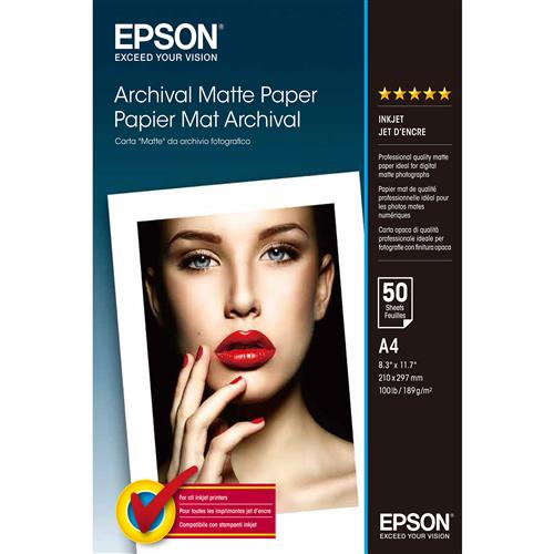 Photos - Other consumables Epson Archival Matte Paper - A4 - 50 Sheets Matte 192 g/m A4 White 50 shee 
