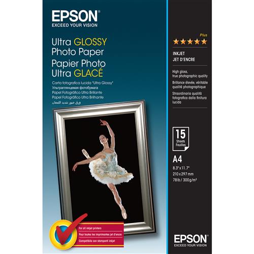 Photos - Other consumables Epson Ultra Glossy Photo Paper - A4 - 15 Sheets C13S041927 