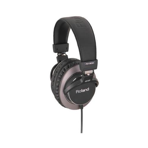 Roland RH-300 headphones/headset Wired Head-band Music Black Brown
