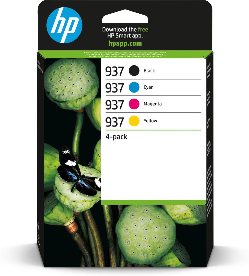 Hp 937 Cmyk Original Ink Cartridge 4-Pack