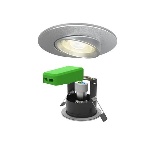 4lite WiZ Connected IP20 GU10 Adjustable Fire Rated Downlight 1 bulb