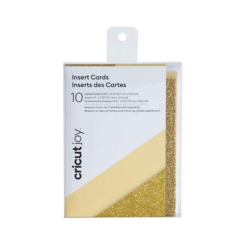 Cricut Joy Insert Cards Cream/Gold Glitter. Product colour: Cream G