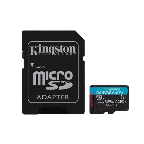 Kingston Technology 1TB microSDXC Canvas Go Plus 170R A2 U3 V30 Card 