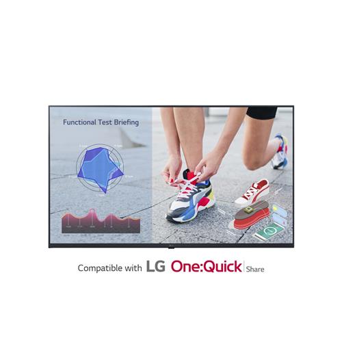 LG 43UL3J-M Signage Display Digital signage flat panel 109.2 cm (43") LCD Wi-Fi 300 cd/m 4K Ultra HD Blue WebOS 16/7