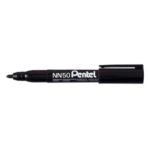 Pentel NN50 permanent marker Bullet tip Black 12 pc(s)