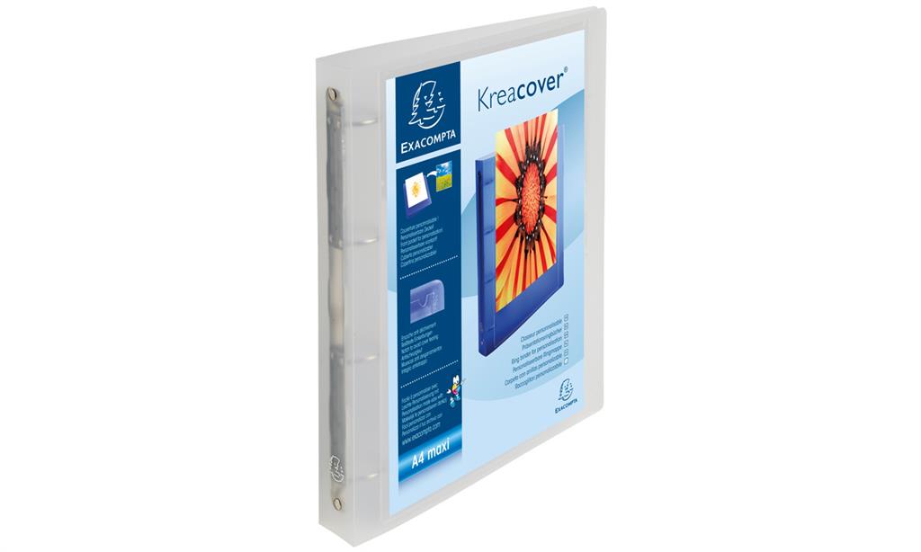 Exacompta 51568E Ring Binder A4 A4+ Transparent White