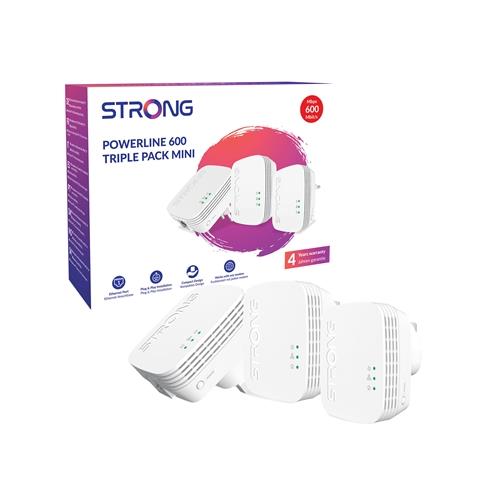Strong POWERL600TRIMINIUK AV600 Mini Powerline Kit Triple Pack (3 Pack)