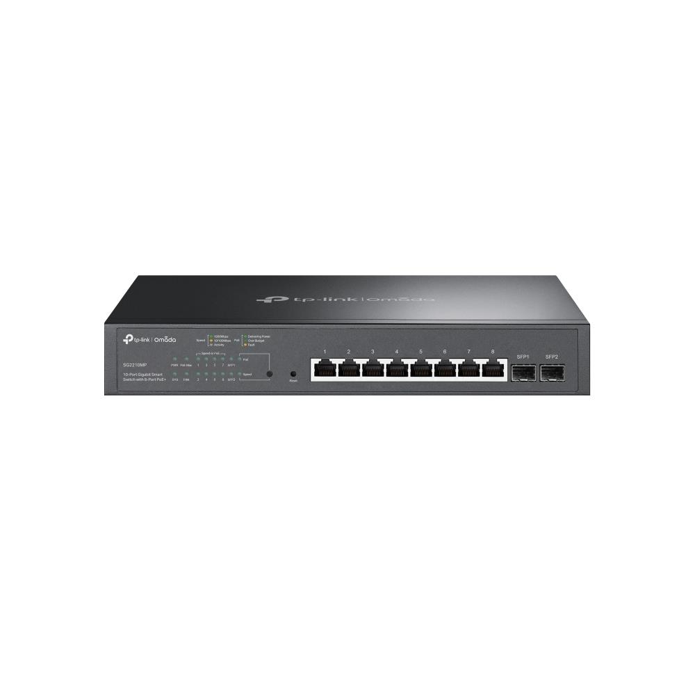 Tp-Link Omada 10-Port Gigabit Smart Switch With 8-Port Poe+