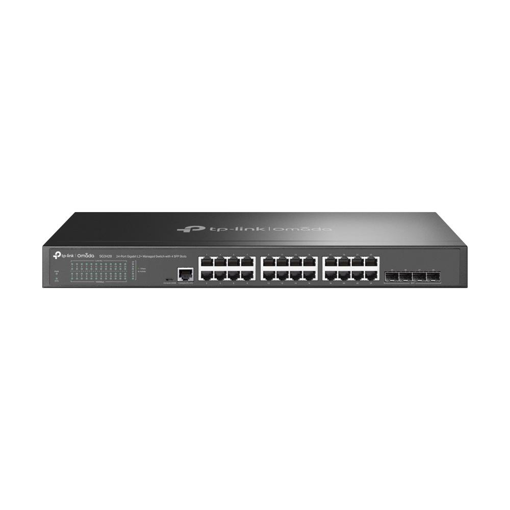 Tp-Link Omada 24-Port Gigabit L2+ Managed Switch With 4 Sfp Slots